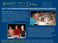 dinnerandacause.com