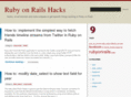 rubyonrailshacks.com