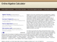 onlinealgebracalculator.net