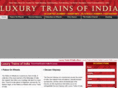 luxurytrainsofindia.com