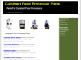 cuisinartfoodprocessorparts.com