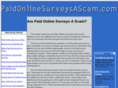 paidonlinesurveysascam.com