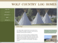 wolfcountryloghomes.net