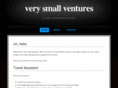 verysmallventures.com