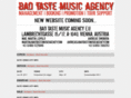 badtastemusicagency.com