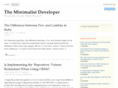 theminimalistdeveloper.com