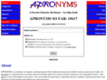 apronyms.com