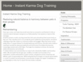 instantkarmadogtraining.com