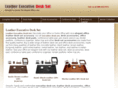 leatherexecutivedeskset.com
