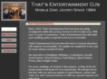 thatsentertainmentdjs.com