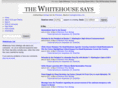 thewhitehousesays.com