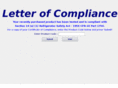 letterofcompliance.com