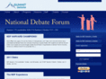 nationaldebateforum.com