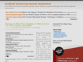 samplemedicalschoolpersonalstatements.com