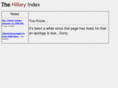 hillaryindex.com