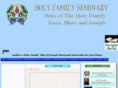 holyfamilyseminary.net
