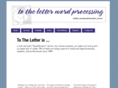 totheletter.ca