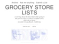 grocerystorelists.com