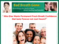 badbreathgone.com