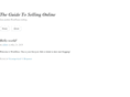 theguidetosellingonline.com