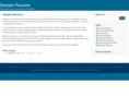 sampleresumefree.com