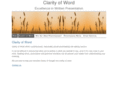 clarityofword.com