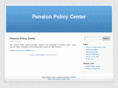 pensionpolicycenter.com