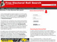freeelectoralrollsearch.com