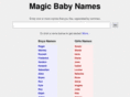 magicbabynames.com