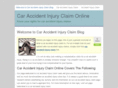 caraccidentinjuryclaimonline.com