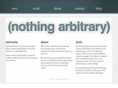 nothingarbitrary.com