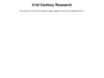 21stcenturyresearch.com