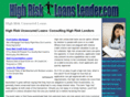 highriskloanslender.com