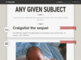 anygivensubject.com