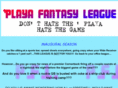 playafantasyleague.com