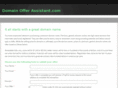 domainofferassistant.com