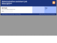 administrativeassistantjobdescription.info