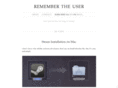 remembertheuser.com