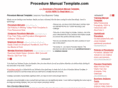 proceduremanualtemplate.com