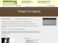 ticketsforsports.com