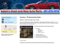 adamsusedandnewautoparts.com