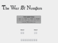 thewarofnumbers.com