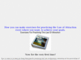 exercisesforpracticingthelawofattraction.com
