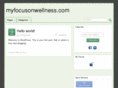 myfocusonwellness.com
