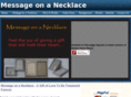 messageonanecklace.com