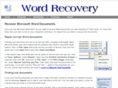 word-recovery.info