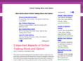 onlinetradingstockandoption.net