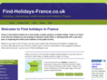 find-holidays-france.co.uk