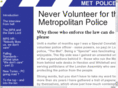 nevervolunteerforthemetpolice.com