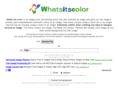 whatsitscolor.com